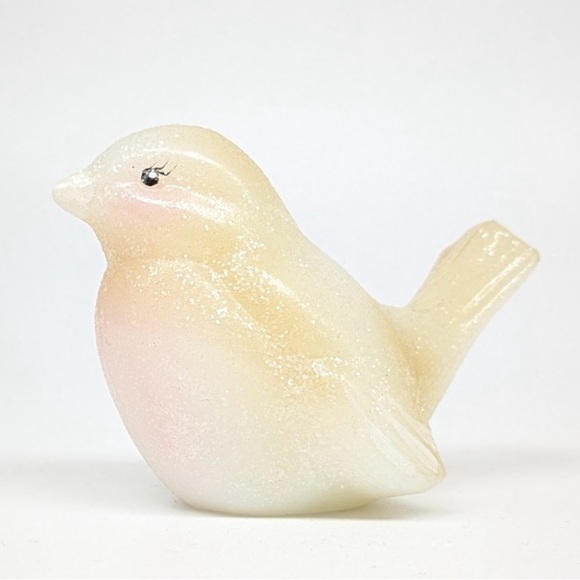 FENTON VTG  RARE GLISTENING WOODS BIRD FIGURINE signed  HIGHLY Collectible - Picture 2 of 10